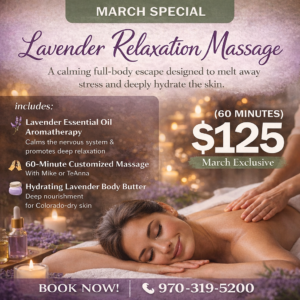 March Special- 60 min Lavender Relaxation Massage