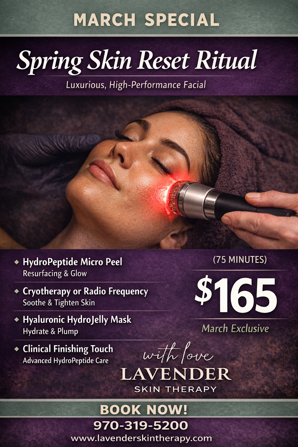 March Special: Spring Skin Reset Facial 75 min