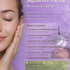 Lavender Skin Therapy Signature Ritual Facial 75 min