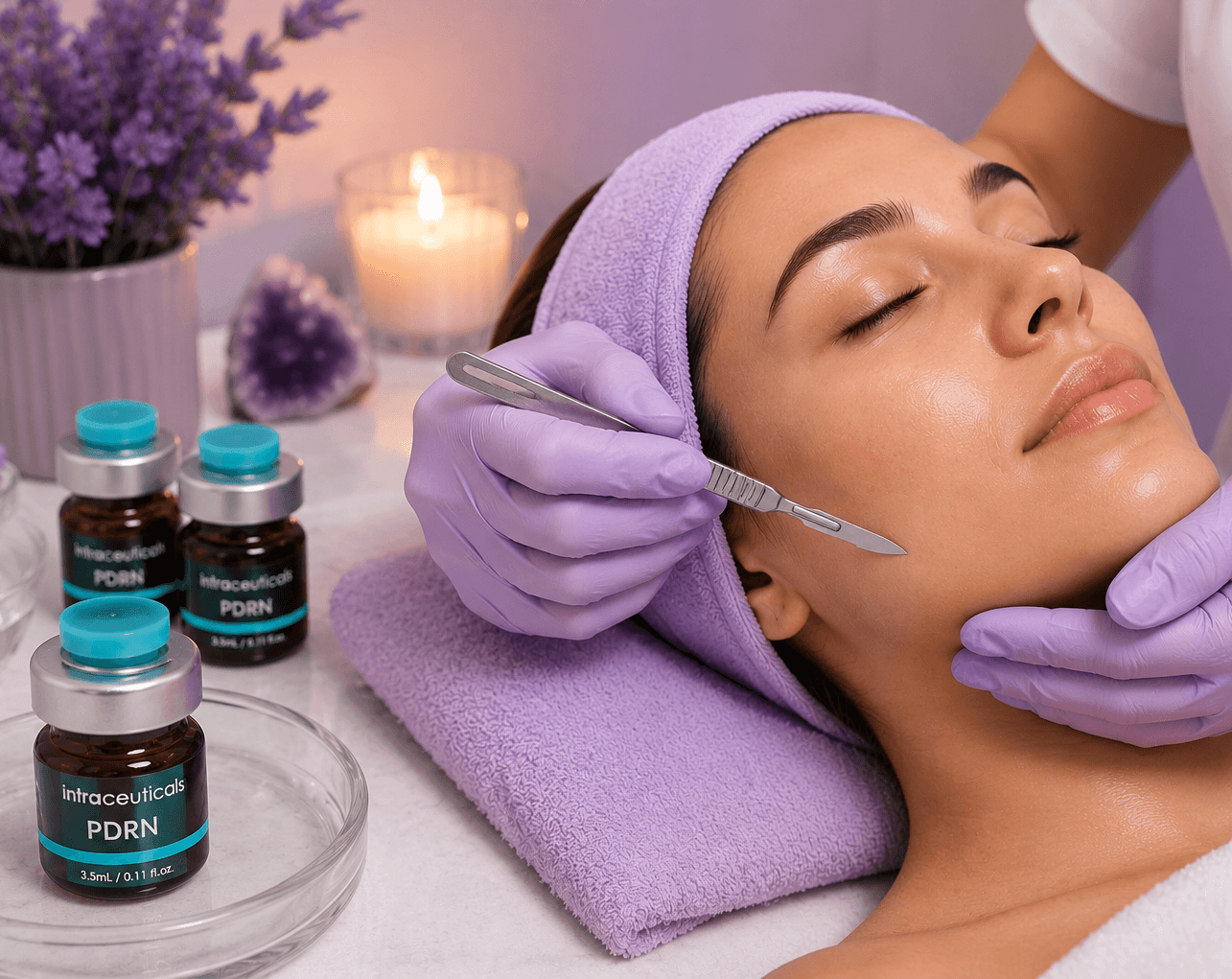 NEW Oxygen Regenerative Facial with PDRN or Exosomes and Dermaplaning 90 min