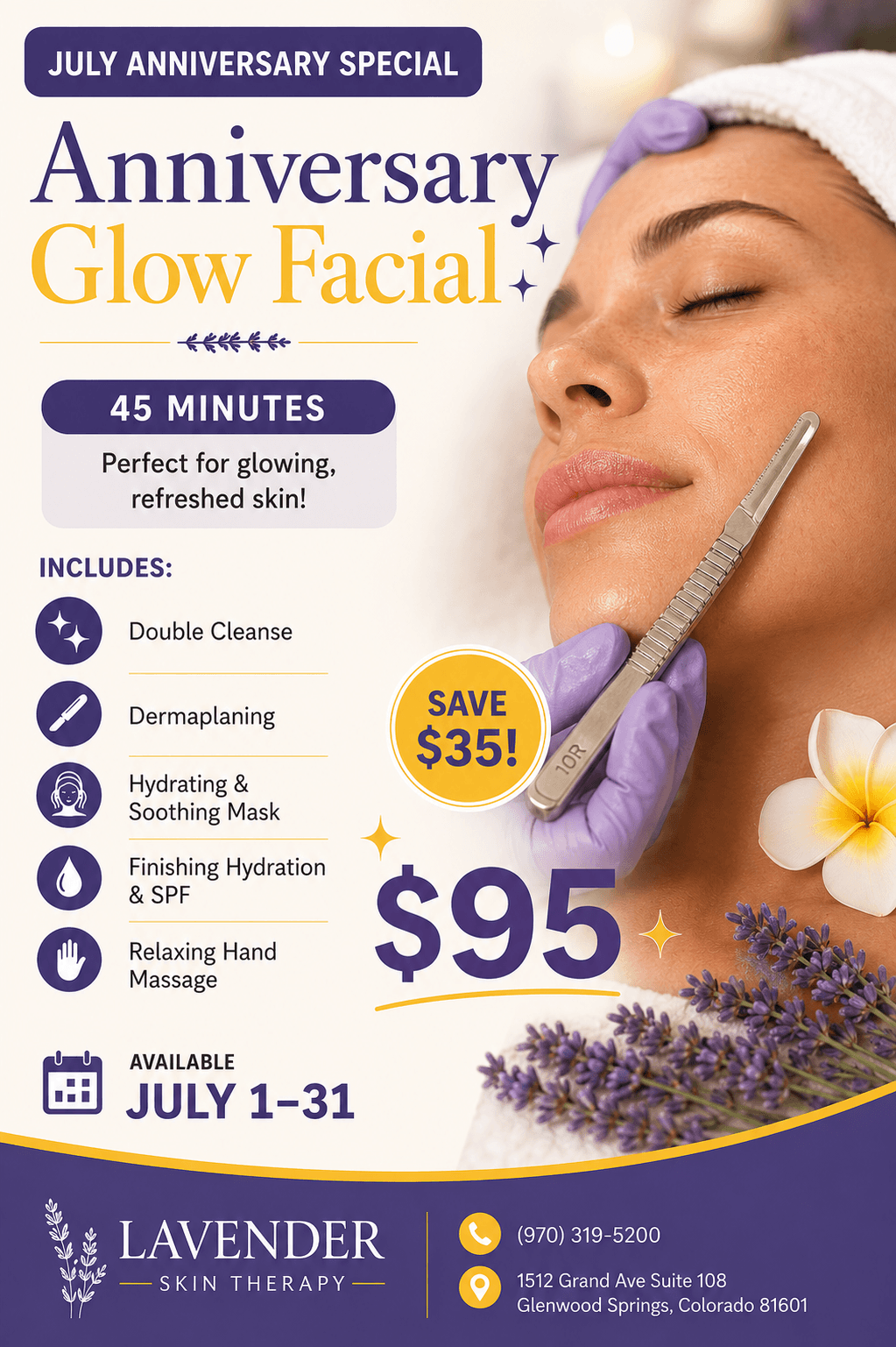 NEW Anniversary Glow Express Facial 45 min